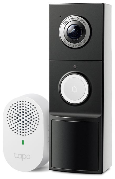 Wlan  Tapo D235 Smart Video Doorbell (Schwarz, Weiß) 