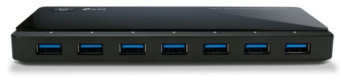 USB 3.0 7-Port Hub mit 2 Ladeanschlüssen 