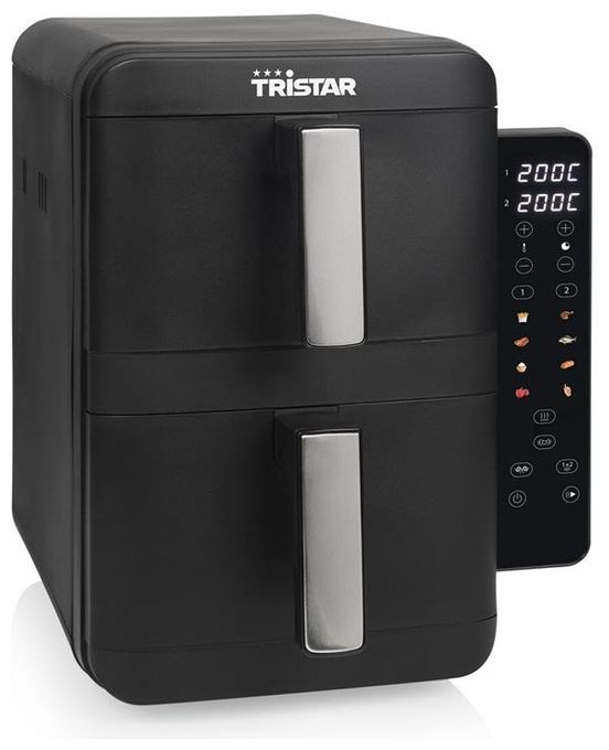 Doppel Heißluftfritteuse 9 l 2400 W  FR-9074 (Schwarz, Grau) 