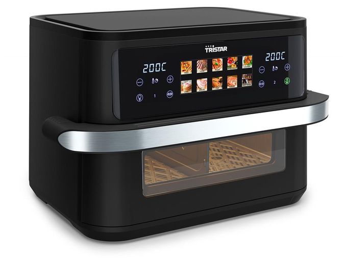 Doppel Heißluftfritteuse 10 l 2800 W  FR-9078 Dualzone Flex (Schwarz, Edelstahl) 