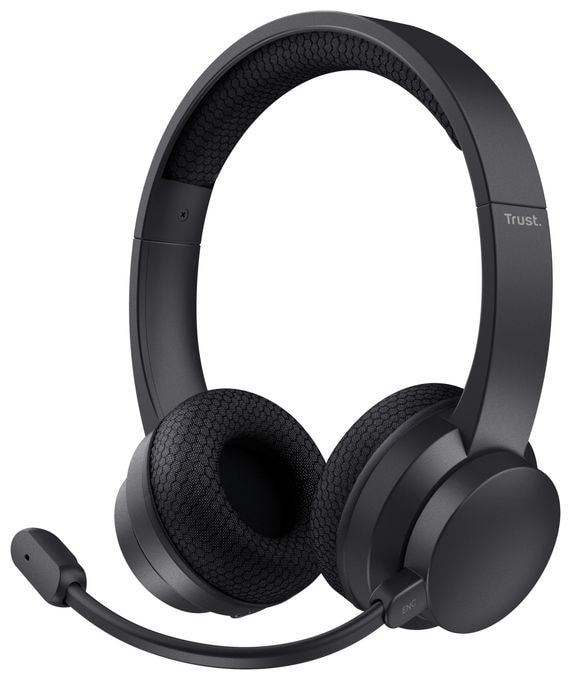 Ohraufliegender Bluetooth Kopfhörer kabelgebunden&kabellos USB Typ-C  Ayda (Schwarz) 