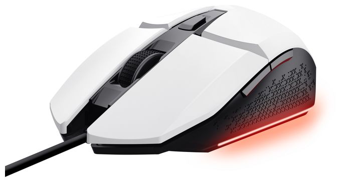 6400 DPI Gaming Maus Optisch  GXT 109W Felox (Schwarz, Weiß) 