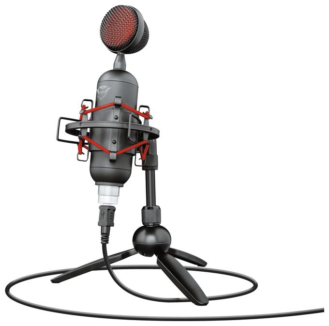 Kabelgebunden PC-Mikrofon 48 kHz USB  GXT244 Buzz (Schwarz, Rot) 
