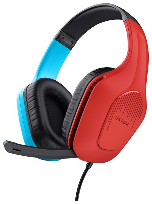 Over Ear Kopfhörer Kabelgebunden  GXT416 Zirox (Schwarz, Cyan, Rot) 