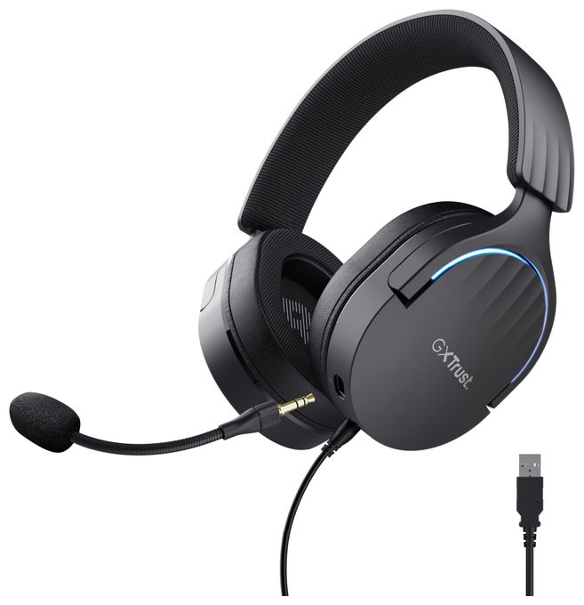 Over Ear Kopfhörer Kabelgebunden USB Typ-A  GXT490 Fayzo (Schwarz) 