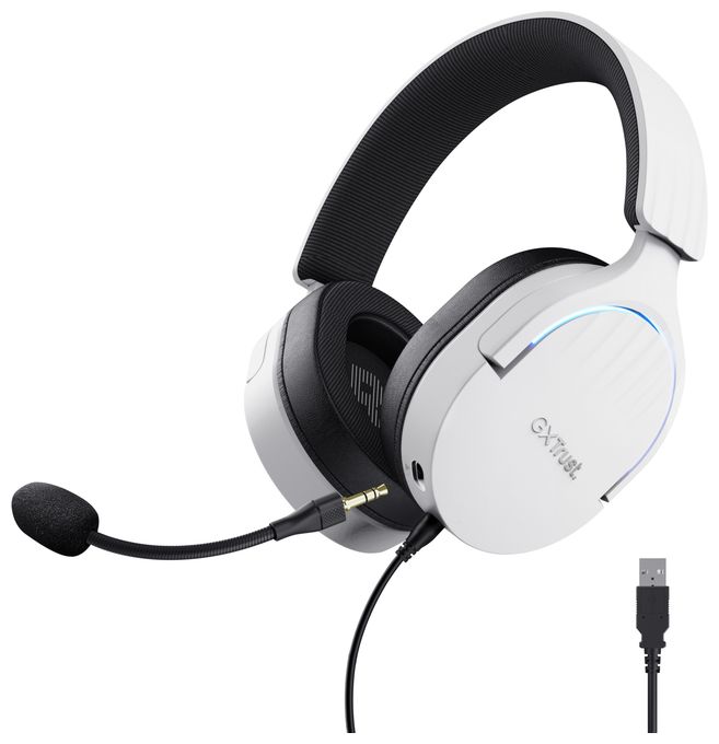 Kopfhörer Kabelgebunden USB Typ-A  GXT490 Fayzo (Schwarz, Weiß) 