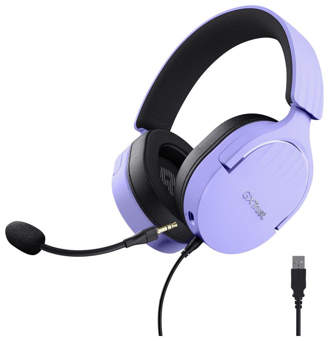 Ohraufliegender Kopfhörer Kabelgebunden USB Typ-A  GXT490 Fayzo (Schwarz, Violett) 