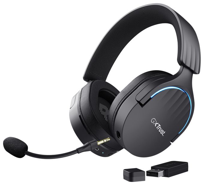 Bluetooth Kopfhörer kabelgebunden&kabellos 22 h Laufzeit USB Typ-C  GXT491 Fayzo (Schwarz) 
