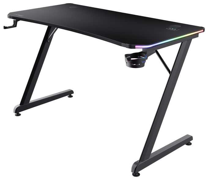 bis 150 kg  GXT709 Luminus RGB Gamingtisch (Schwarz) 