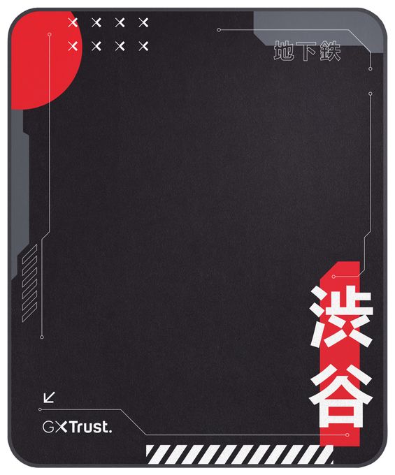 Stuhlmatte  GXT715 Bodenschutzmatte Japan (Schwarz, Rot, Weiß) 