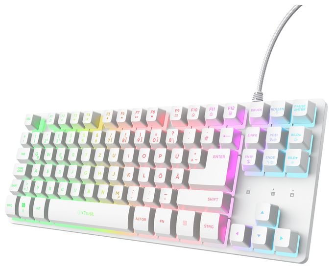 LED Gaming Tastatur USB  GXT833PS Thado TKL (Weiß) 