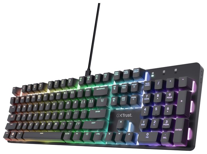 RGB-LED Gaming Tastatur USB  GXT871 Zora (Schwarz) 