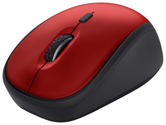 1600 DPI Büro Maus Optisch  Yvi+ (Schwarz, Rot) 