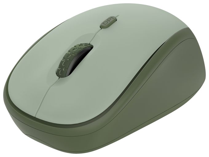 1600 DPI Büro Maus Optisch  Yvi+ (Schwarz, Grün) 