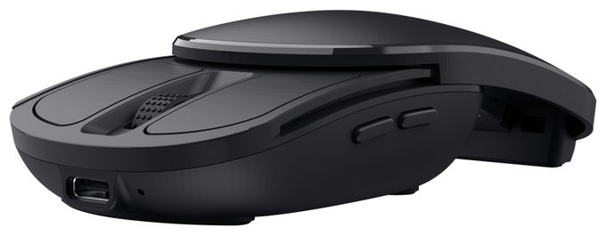 2400 DPI Reisen Maus  Zylo Pocket (Schwarz) 