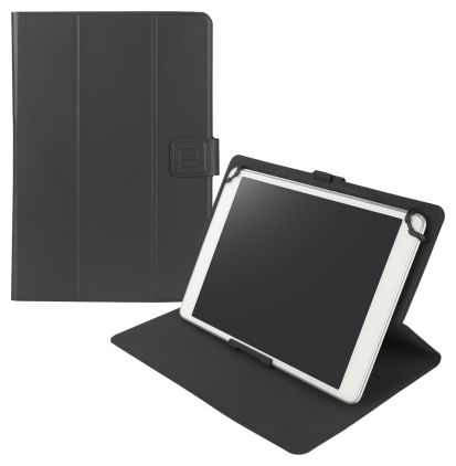 Folio aus Polyurethan, Silikon für Universal bis 27,9 cm (11") mit Magnetverschluss (Schwarz) Facile Plus 
