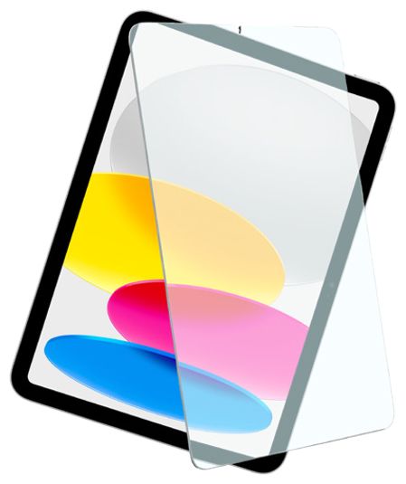 Klare Bildschirmschutzfolie aus gehärtetes Glas 9H für Apple iPad Air 13” M2 bis 33 cm (13") Schockresistent  IPDA13M2-SP-TG (Transparent) 