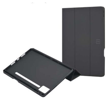 Folio aus Thermoplastische Polyurethane (TPU), Polyurethan für Lenovo Idea Tab 11" (2025) bis 27,9 cm (11") mit Magnetverschluss (Schwarz) Tre 