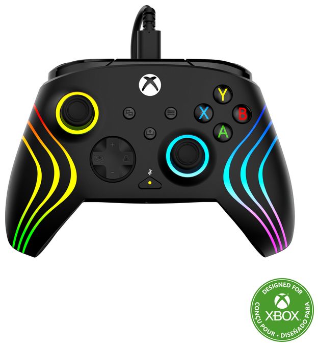 Gamepad für PC, Xbox, Xbox One, Xbox Series S, Xbox Series X  Afterglow Wave Wired Controller (Schwarz) 
