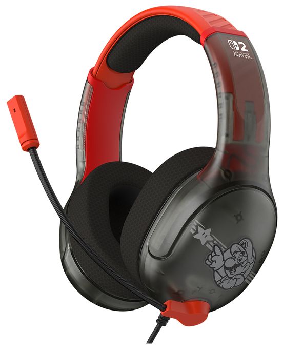 Airlite Fit Kabelgebundenes Gaming-Headset – Offiziell für Nintendo Switch 1 und 2 lizenziert, robust, leicht, Mario Star 