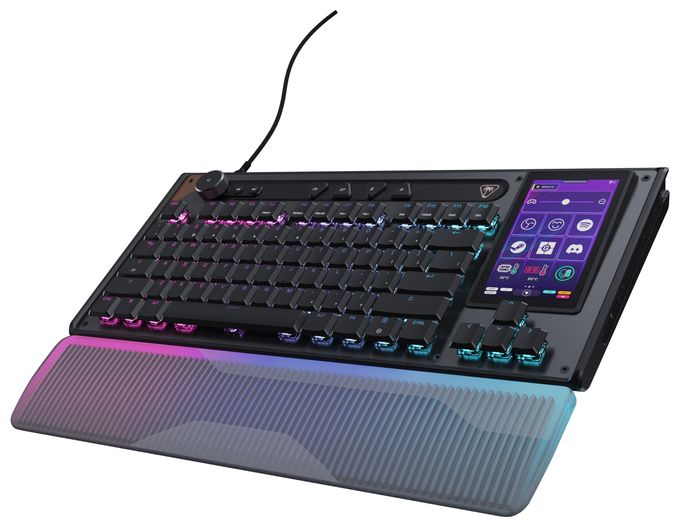 RGB-LED Gaming Tastatur QWERTZ USB  Command Series KB7 TKL Wired (Schwarz/Grau) 