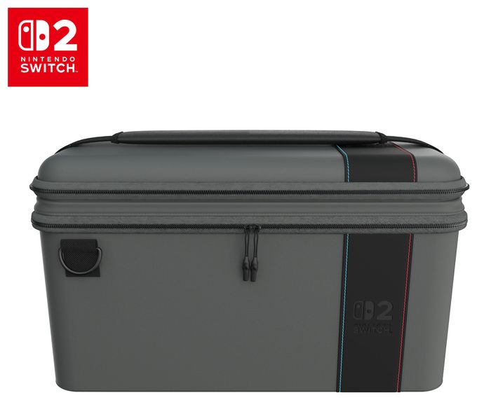 PlayTrek 2-in-1-Etui Offiziell von Nintendo lizenzierte Reiseetui zum Schutz deiner Nintendo Switch 2, Antrazitschwarz 