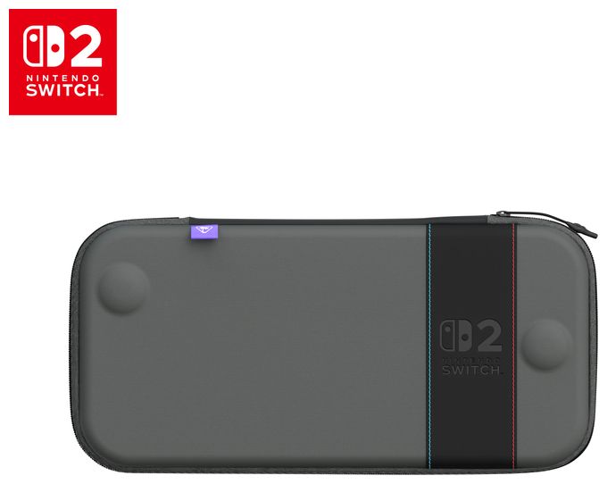 PlayTrek Etui Offiziell von Nintendo lizenzierte schlanke Hülle zum Schutz deiner Nintendo Switch 2, Antrazitschwarz 