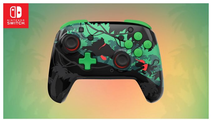 Gamepad für Nintendo Switch, Nintendo Switch 2, Nintendo Switch Lite, Nintendo Switch OLED  Rematch (Schwarz, Grün) 