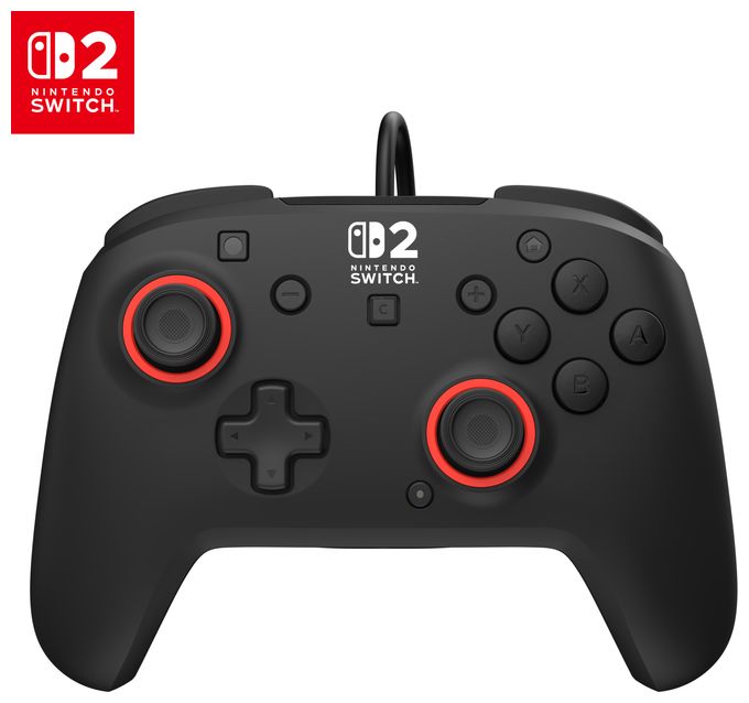 Gamepad für Nintendo Switch, Nintendo Switch 2, Nintendo Switch OLED  Rematch Wired Controller (Schwarz) 