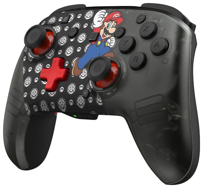Analog / Digital Gamepad für Nintendo Switch, Nintendo Switch 2, Nintendo Switch Lite, Nintendo Switch OLED  Rematch Wireless Controller Super Mario Jump (Schwarz, Mehrfarbig) 