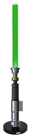Star Wars Luke Skywalker grünes Lichtschwert Tischlampe 