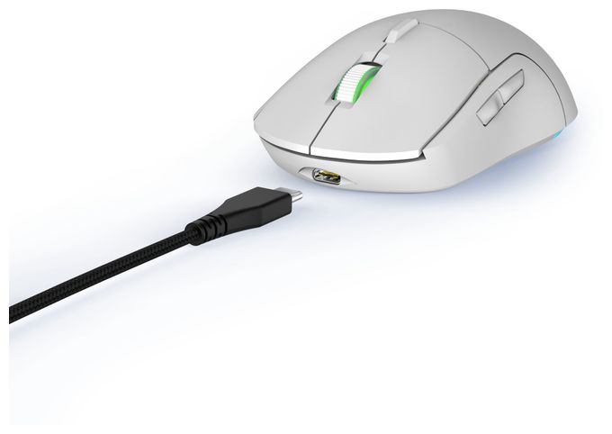 6200 DPI Gaming Maus Optisch  Reaper 250 (Weiß) 