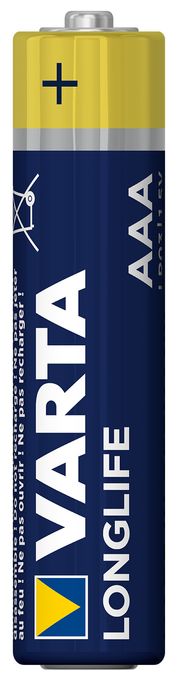 Batterien AAA, 40 Stück, Longlife, Alkaline, 1,5V, für Fernbedienungen, Radios, Uhren, Made in Germany 