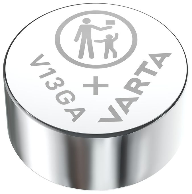 Batterien V13GA/LR44 Knopfzelle, 1 Stück, Alkaline Special, 1,5V, kindersichere Verpackung, für Spielsachen, Taschenrechner, Messgeräte 