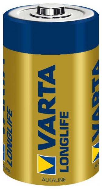 D Alkali 1,5 V 4 Stück  Longlife Batterie (Blau/Gelb) 