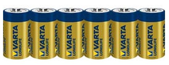 C Alkali 1,5 V 6 Stück  Longlife Batterie (Blau/Gelb) 