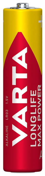 AAA Alkali 1,5 V 4 Stück  Longlife Max Power Batterie (Gold/Rot) 