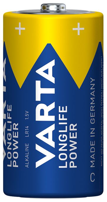 LONGLIFE Power, Alkaline Batterie, C, Baby, LR14, 2er Pack, Made in Germany 