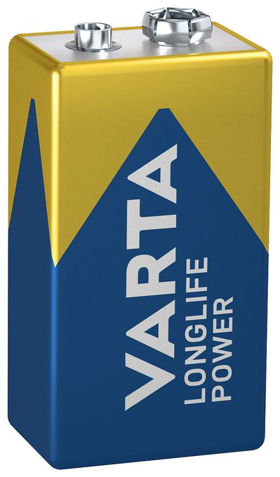 E-Block Alkali 9 V 1 Stück  Longlife Power Batterie (Blau/Gold) 