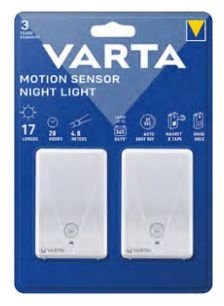 Warmweiß Batterie/Akku Motion Sensor Night Light Twin Pack 