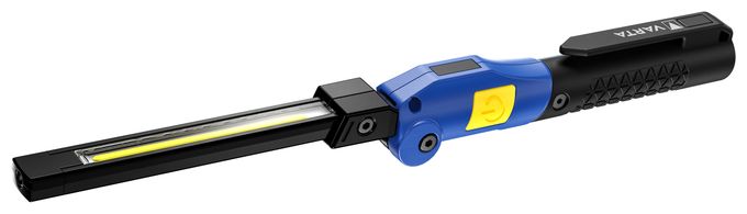 Taschenlampe, Werkstattlampe wiederaufladbar, Work Flex Multifunction Light F20R Arbeitsleuchte inkl. UBS Typ C Kabel, 180° faltbares Design, Magnet & Clip, spritzwasser- und staubgeschützt 