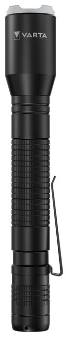 Taschenlampe LED inkl. 2x AA Batterien, Aluminium Light F20 Pro Leuchte, Lampe mit drei Leuchtmodi, Taschenleuchte mit Aluminiumgehäuse, texturiertem Griff, stoßfest 