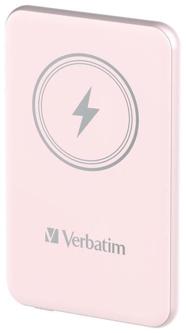 5000 mAh Powerbank USB Typ-C Kabelloses Laden  Charge 'n' Go (Pink) 
