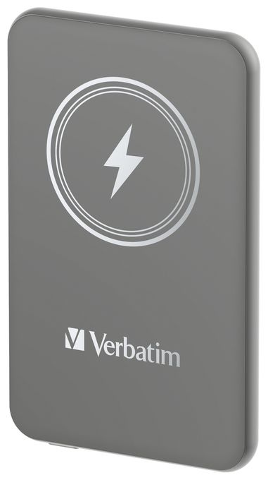 5000 mAh Powerbank USB Typ-C Kabelloses Laden  Charge 'n' Go (Grau) 