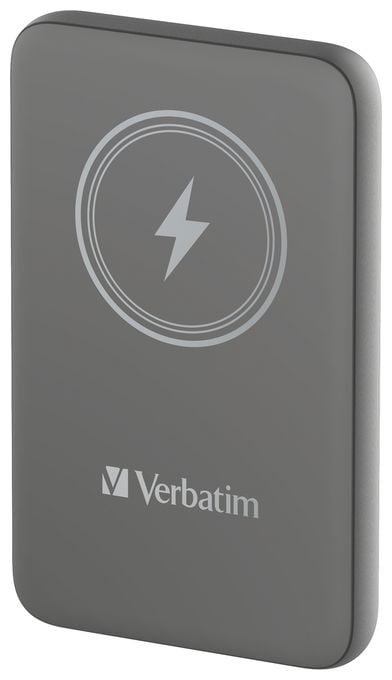 10000 mAh Powerbank USB Typ-C Kabelloses Laden  Charge 'n' Go (Grau) 