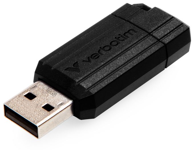 USB Typ-A Stick 16 GB  PinStripe (Schwarz) 