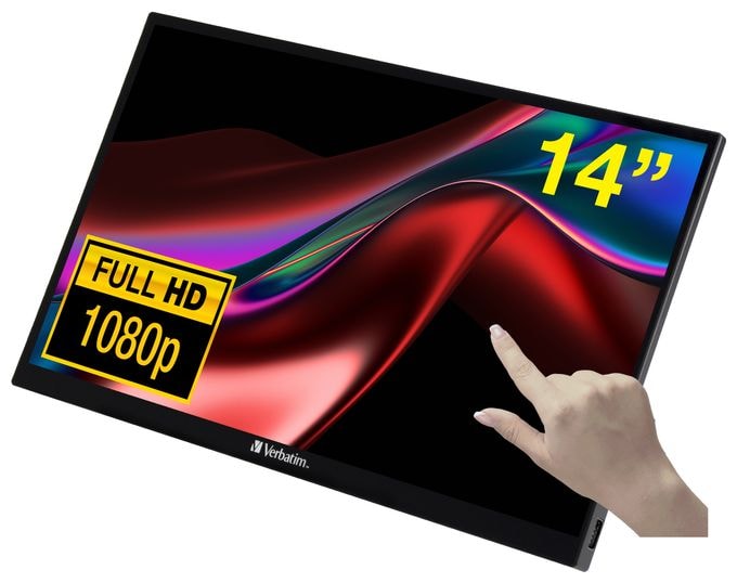 Full HD Monitor 35,6 cm (14 Zoll) 16:9 6 ms 250 cd/m²  PMT-14 (Schwarz) 