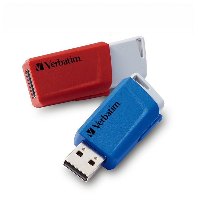 USB Typ-A Stick 32 GB  Store 'n' Click (Blau, Grau, Rot) 