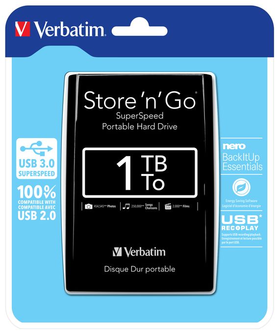 1 TB externe Festplatte 2.5"  Store 'n' Go (Schwarz) 