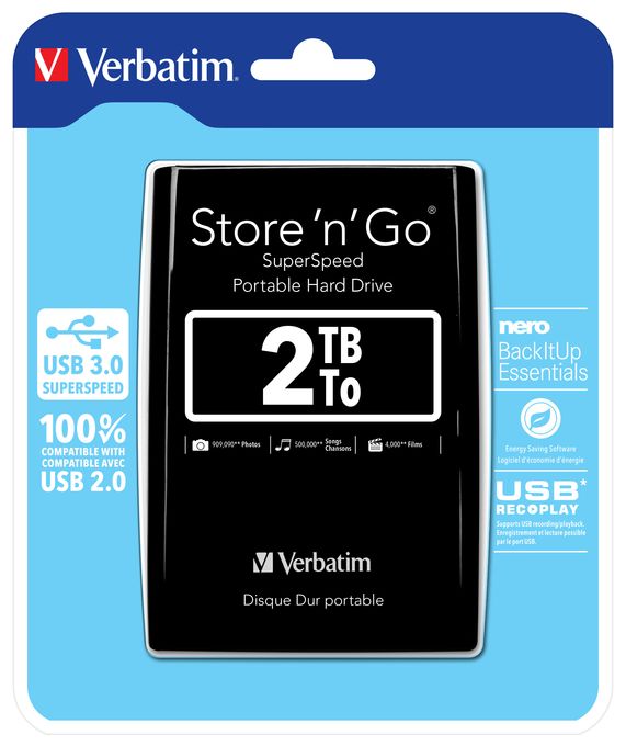 2 TB externe Festplatte  Store 'n' Go USB 3.0 (Schwarz) 